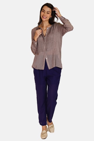 Tunique en lin 
Taupe