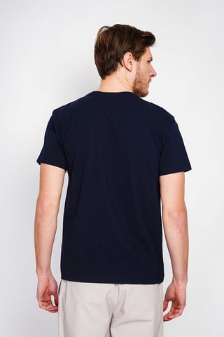 T-shirt en lin - Bleu marine