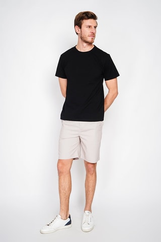 T-shirt en lin - Noir