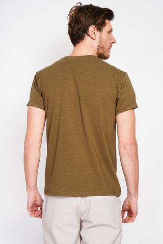 T-shirt en lin - Kaki chiné