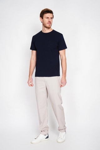 T-shirt en lin - Bleu marine