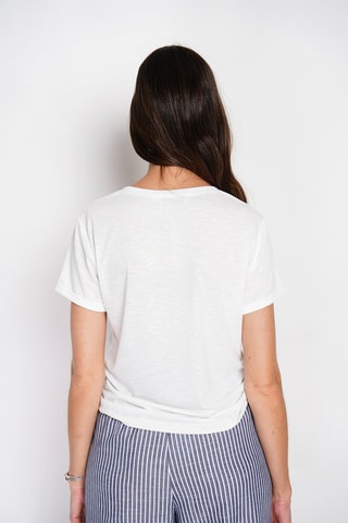 T-shirt en lin - Blanc
