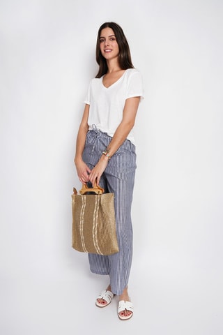 T-shirt en lin - Blanc