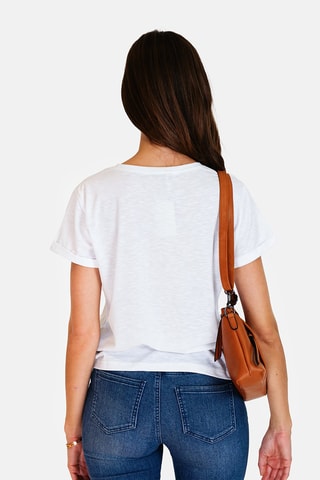 T-shirt en lin 
Blanc