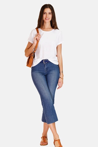 T-shirt en lin 
Blanc