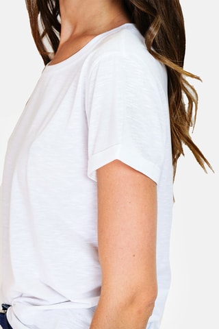 T-shirt en lin 
Blanc