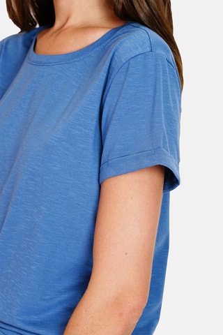 T-shirt en lin 
Bleu