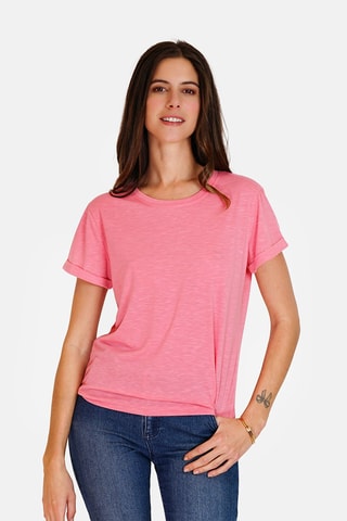 T-shirt en lin 
Rose