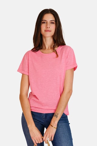 T-shirt en lin 
Rose