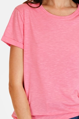 T-shirt en lin 
Rose