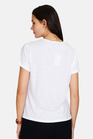 T-shirt en lin 
Blanc