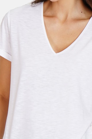 T-shirt en lin 
Blanc