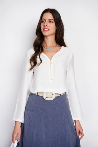Blouse en lin - Blanc