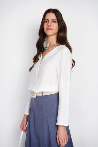 Blouse en lin - Blanc