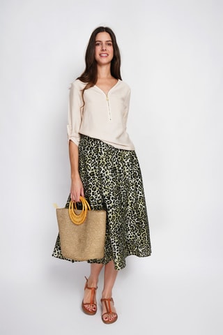 Blouse en lin - Beige clair