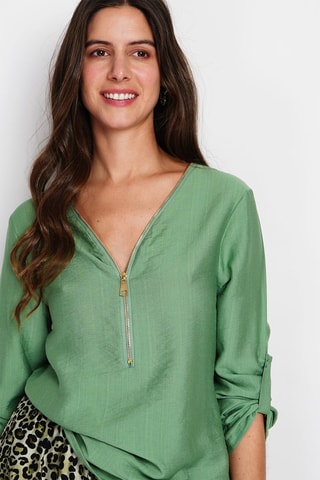 Blouse en lin - Vert