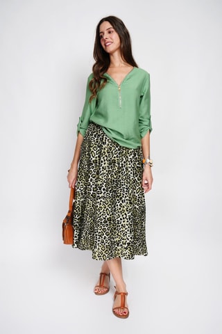 Blouse en lin - Vert