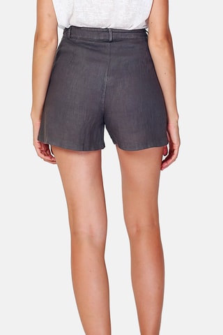 Short en lin 
Gris