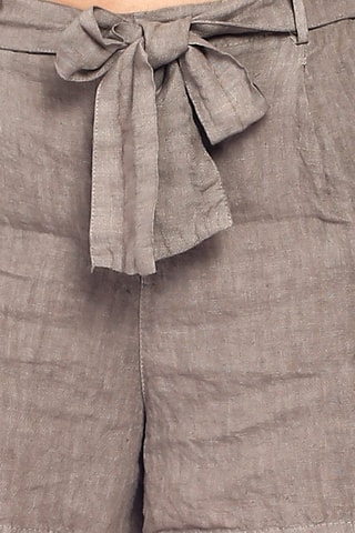 Short en lin - Taupe