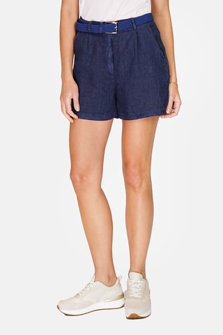 Short en lin 
Bleu