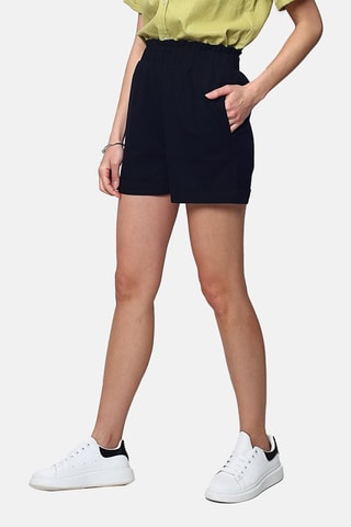 Short en lin 
Noir