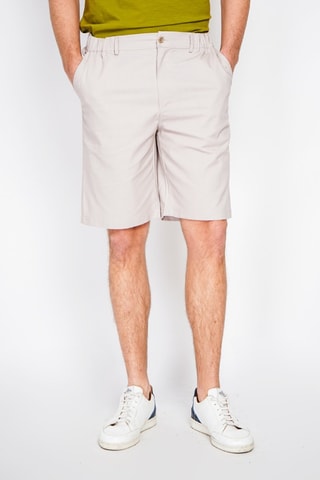 Bermuda semi-slim en lin - Beige