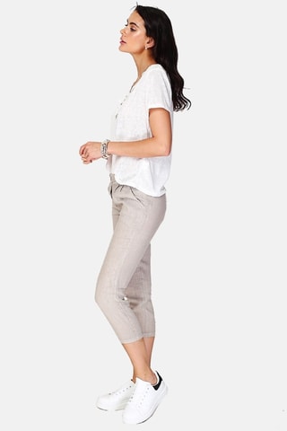 Pantacourt en lin - Beige