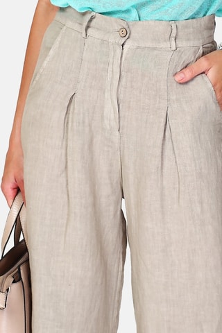 Pantacourt en lin - Beige