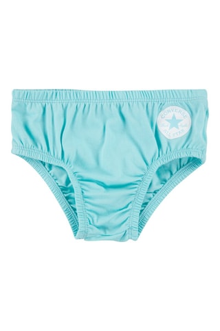 Robe et culotte - Blanc et turquoise