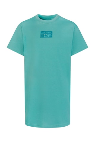 Robe t-shirt - Vert et bleu