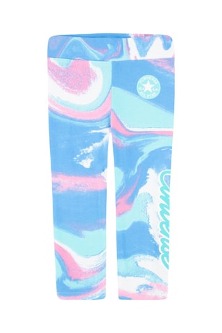 Legging tie and dye - Blanc et bleu clair