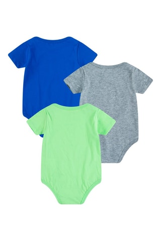 3 bodys - Vert, gris et bleu