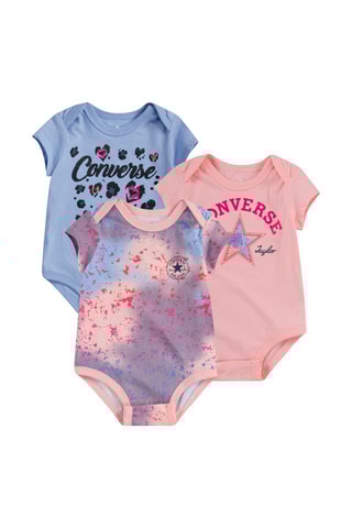 3 bodys - Rose et blanc