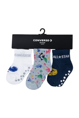 3 paires de chaussettes - Blanc, bleu et gris