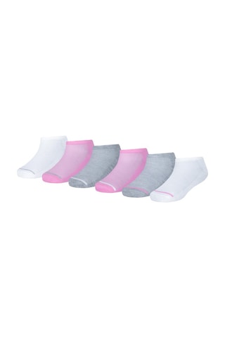 6 paires de chaussettes - Rose et blanc