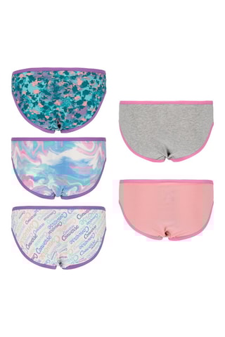 5 culottes - Gris et rose