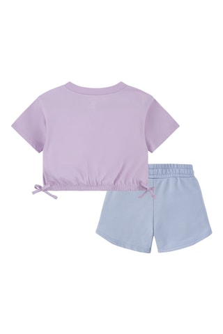T-shirt et short - Lilas et bleu