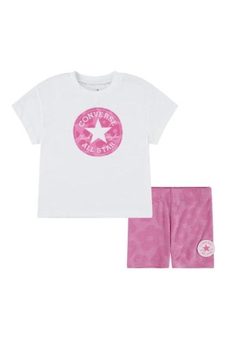 T-shirt et short - Lilas et blanc
