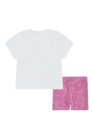 T-shirt et short - Lilas et blanc