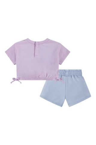 T-shirt et short - Bleu et lilas