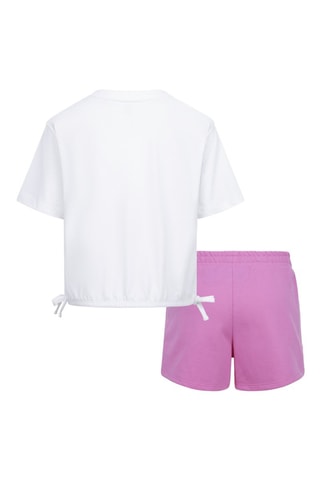 T-shirt et short - Blanc et lilas