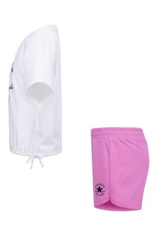 T-shirt et short - Blanc et lilas
