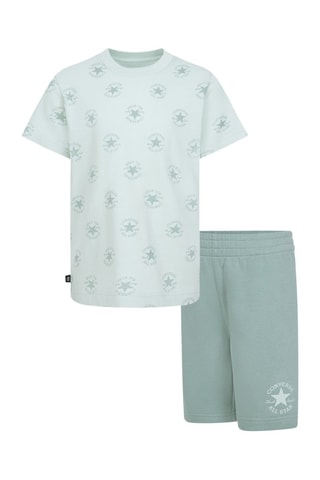 T-shirt et bermuda - Vert pastel