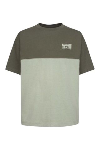 T-shirt relaxed - Kaki et vert clair