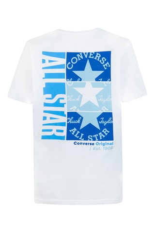 T-shirt - Blanc et bleu