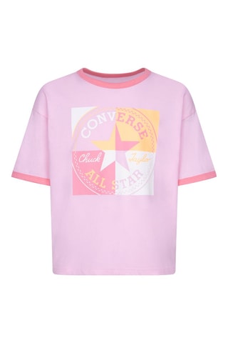 T-shirt - Rose et blanc