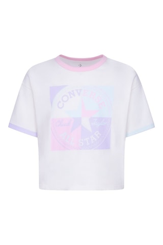 T-shirt - Blanc et violet