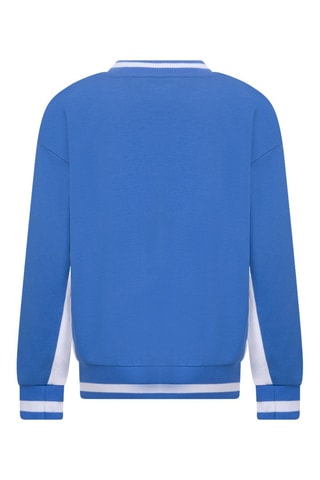 Sweat en coton biologique - Bleu cobalt