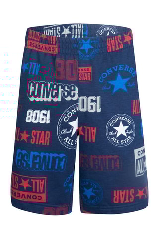 Short - Bleu marine et rouge