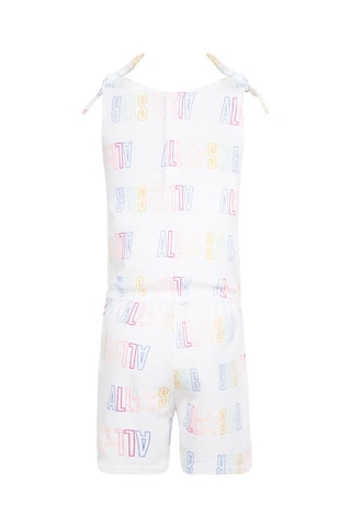 Combishort - Blanc et rose